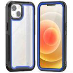 Colorful Border TPU + PC Full Coverage Protective Case For iPhone 13(Blue)