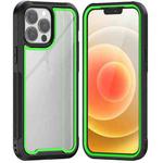 Colorful Border TPU + PC Full Coverage Protective Case For iPhone 13 Pro(Green)