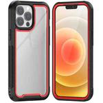 Colorful Border TPU + PC Full Coverage Protective Case For iPhone 13 Pro Max(Red)