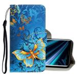 For Sony Xperia 20 3D Colored Drawing Horizontal Flip PU Leather Case with Holder & Card Slots & Wallet(Jade Butterfly)