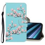 For Sony Xperia XZ5 3D Colored Drawing Horizontal Flip PU Leather Case with Holder & Card Slots & Wallet(Magnolia)