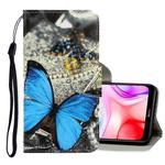 For Xiaomi Redmi 8 3D Colored Drawing Horizontal Flip PU Leather Case with Holder & Card Slots & Wallet(A Butterfly)