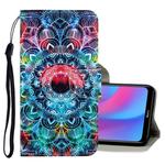 For Xiaomi Redmi 8A 3D Colored Drawing Horizontal Flip PU Leather Case with Holder & Card Slots & Wallet(Mandala)