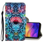 For Xiaomi Redmi Note 7 3D Colored Drawing Horizontal Flip PU Leather Case with Holder & Card Slots & Wallet(Mandala)