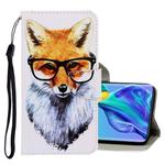 For Huawei Mate 30 3D Colored Drawing Horizontal Flip PU Leather Case with Holder & Card Slots & Wallet(Fox)