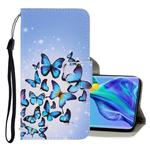 For Huawei Mate 30 Pro 3D Colored Drawing Horizontal Flip PU Leather Case with Holder & Card Slots & Wallet(Multiple Butterflies)