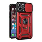 For iPhone 13 Sliding Camera Cover Design Precise Hole TPU+PC Protective Case(Red)