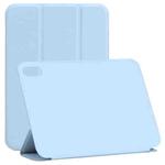 For iPad mini 6 Horizontal Flip Ultra-thin Double-sided Clip Non-buckle Magnetic PU Tablet Case With Three-folding Holder & Sleep / Wake-up Function(Sky Blue)