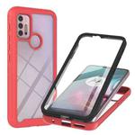For Motorola Moto G30 / G10 / G10 Power Starry Sky Solid Color Series Shockproof PC + TPU Protective Case with PET Film(Red)
