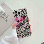 Painted Pattern Shockproof TPU Protective Case For iPhone 13(Leopard Print)