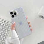 Suitcase Stripe Dual-side Laminating TPU Protective Case For iPhone 13(White)