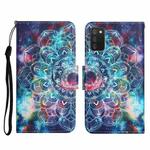 For Samsung Galaxy A03s 166mm Painted Pattern Horizontal Flip Leather Case with Holder & Card Slot & Wallet(Starry Mandala)