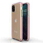 For iPhone 11 TPU Two-color Drop-proof Protective Case(Girl Pink)