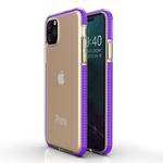 For iPhone 11 TPU Two-color Drop-proof Protective Case(Purple)