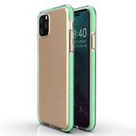 For iPhone 11 Pro TPU Two-color Drop-proof Protective Case(Mint Green)