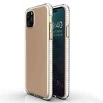For iPhone 11 Pro TPU Two-color Drop-proof Protective Case(White)