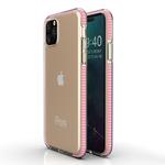 For iPhone 11 Pro Max TPU Two-color Drop-proof Protective Case(Girl Pink)
