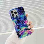 Laser Marble Pattern TPU Protective Case For iPhone 13(Fantasy)