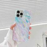Laser Marble Pattern TPU Protective Case For iPhone 13 Pro(Rainbow)