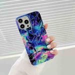 Laser Marble Pattern TPU Protective Case For iPhone 13 Pro Max(Fantasy)