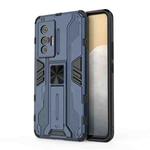 For vivo X70 Supersonic PC + TPU Shock-proof Protective Case with Holder(Blue)