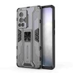 For vivo X70 Pro Supersonic PC + TPU Shock-proof Protective Case with Holder(Grey)