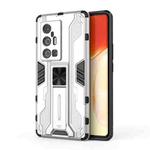 For vivo X70 Pro+ Supersonic PC + TPU Shock-proof Protective Case with Holder(Silver)