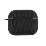 Nylon Waterproof Wireless Earphone Protective Case with Hook for AirPods 3(Black)