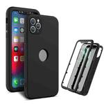 360 Degrees Full Package PC + TPU Combination Case For iPhone 13 Pro(Black+Black)