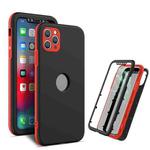 360 Degrees Full Package PC + TPU Combination Case For iPhone 11 Pro Max(Red+Black)