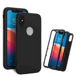 360 Degrees Full Package PC + TPU Combination Case For iPhone XS Max(Black+Black)