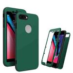 360 Degrees Full Package PC + TPU Combination Case For iPhone 8 Plus & 7 Plus(Black+Dark Green)