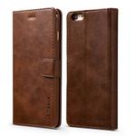 For iPhone 6 Plus / 6s Plus LC.IMEEKE Calf Texture Horizontal Flip Leather Case, with Holder & Card Slots & Wallet(Brown)