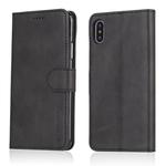 For iPhone X / XS LC.IMEEKE Calf Texture Horizontal Flip Leather Case, with Holder & Card Slots & Wallet(Black)