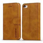 For iPhone 11 For iPhone 5 LC.IMEEKE Calf Texture Horizontal Flip Leather Case, with Holder & Card Slots & Wallet(Yellow)