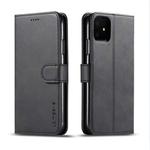 For iPhone 11 LC.IMEEKE Calf Texture Horizontal Flip Leather Case, with Holder & Card Slots & Wallet(Black)
