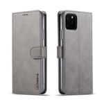 For iPhone 11 Pro Max LC.IMEEKE Calf Texture Horizontal Flip Leather Case, with Holder & Card Slots & Wallet(Grey)