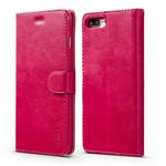 For iPhone 8 Plus / 7 Plus LC.IMEEKE Calf Texture Horizontal Flip Leather Case, with Holder & Card Slots & Wallet(Red)