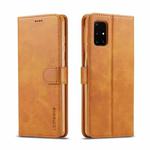 For Samsung Galaxy A03s 166mm LC.IMEEKE Calf Texture Horizontal Flip Leather Case with Holder & Card Slots & Wallet(Yellow)