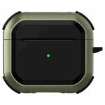 Wireless Earphones Shockproof Thunder Mecha TPU Protective Case For AirPods 3(Grass Green)