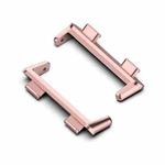 For OPPO Watch 2 42mm 1 Pair Metal Watch Band Connector(Rose Pink)