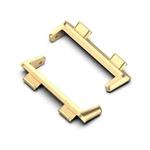 For OPPO Watch 2 46mm 1 Pair Metal Watch Band Connector(Gold)