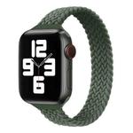 Small Waist Single Loop Nylon Braid Watch Band For Apple Watch Series 8&7 41mm / SE 2&6&SE&5&4 40mm / 3&2&1 38mm, Size:S 135mm(Dark Olive Green)