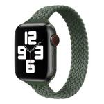 Small Waist Single Loop Nylon Braid Watch Band For Apple Watch Series 8&7 41mm / SE 2&6&SE&5&4 40mm / 3&2&1 38mm, Size:M 145mm(Dark Olive Green)