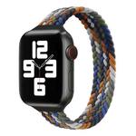 Small Waist Single Loop Nylon Braid Watch Band For Apple Watch Series 9&8&7 41mm / SE 3&SE 2&6&SE&5&4 40mm / 3&2&1 38mm, Size:M 145mm(Cowboy Colorful)