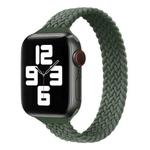 Small Waist Single Loop Nylon Braid Watch Band For Apple Watch Series 8&7 41mm / SE 2&6&SE&5&4 40mm / 3&2&1 38mm, Size:L 155mm(Dark Olive Green)