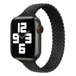 Small Waist Single Loop Nylon Braid Watch Band For Apple Watch Ultra 49mm / Series 8&7 45mm / SE 2&6&SE&5&4 44mm / 3&2&1 42mm, Size:S 145mm(Black)