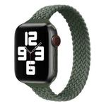 Small Waist Single Loop Nylon Braid Watch Band For Apple Watch Ultra 49mm / Series 8&7 45mm / SE 2&6&SE&5&4 44mm / 3&2&1 42mm, Size:M 155mm(Dark Olive Green)