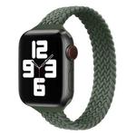 Small Waist Single Loop Nylon Braid Watch Band For Apple Watch Ultra 49mm / Series 8&7 45mm / SE 2&6&SE&5&4 44mm / 3&2&1 42mm, Size:L 165mm(Dark Olive Green)