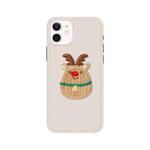 knitting Christmas Pattern Wave TPU Case For iPhone 12 mini(Wapiti)